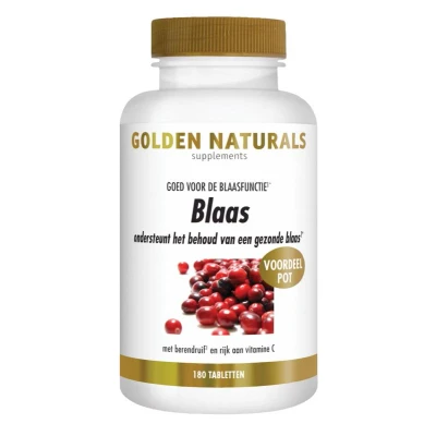 Afbeelding van Golden Naturals Blaas Tabletten 180VTB