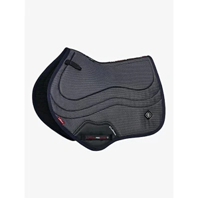 Afbeelding van LeMieux Close Contact Tapis de selle carré Ultra Mesh pour chevaux Équipement et accessoires d&#039;équitation (bleu marine foncé, taille unique)