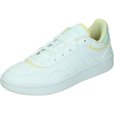 Afbeelding van adidas HOOPS 3.0 SE SHOES lage schoenen zonder voetbal, dames, Cloud Wit/Easy Yellow/Halo Mint