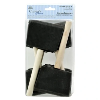 Afbeelding van ROYAL BRUSH MANUFACTURING 10 stuks schuimpenselen 7,6 cm breed, andere, Eén maat