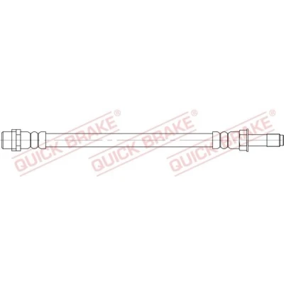 Afbeelding van QUICK BRAKE 37.046 Remslang 388 M10x1 MERCEDES BENZ: Sprinter 3 T Van, 3.5 Platform/Chassis, VOLKSWAGEN: Crafter 30 35 Minibus