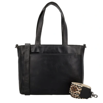 Afbeelding van Hide &amp; Stitches Next Navajo Handbag black Damestas