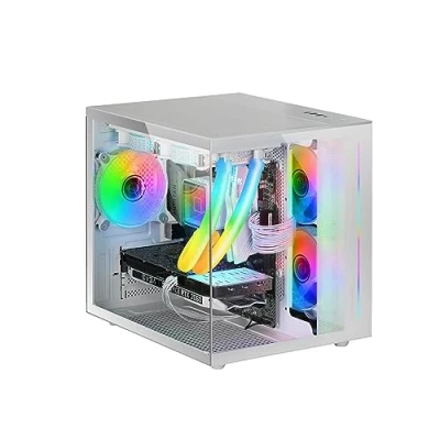 Afbeelding van ATX Semi toren doos Mars Gaming MCVIEWW Wit