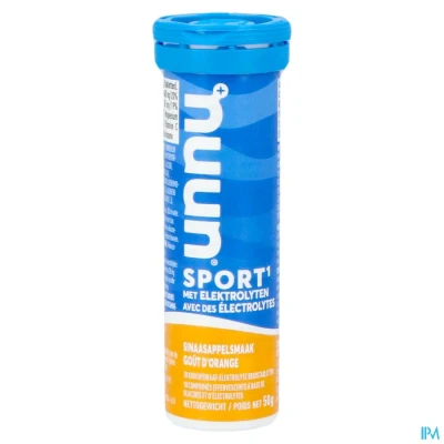 Afbeelding van Nuun Sport Met Elektrolyten Sinaasappel 10 bruistabletten