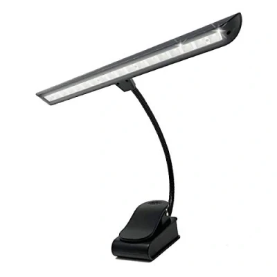 Afbeelding van Infitronic IN18LEDNL Leeslamp met 18 leds, muziekstandaard, pianolamp, leeslamp, dimbaar, 2 kleurmodi, zwart