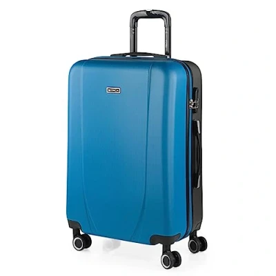 Afbeelding van ITACA Trolleykoffers, ABS Harde buitenbekleding, bestendig en licht. Telescopische handgreep, 2 handvatten, 4 wielen. Geïntegreerd slot. Lage kosten, klein, gemiddeld, groot.