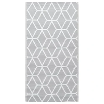 Afbeelding van Buitenkleed Tuinkleed Kleed Tapijt Tuintapijt Vloerkleed Tuin Buitentapijt Tuinaccessoire Accessoire Vloerbedekking PP Grijs
