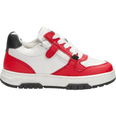 Afbeelding van Keq Sneakers laag voor kinderen, Maat: 23, Rood Leer/ synthetisch