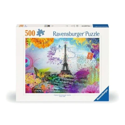Afbeelding van Legpuzzel Postkarte Aus Paris, 500st.