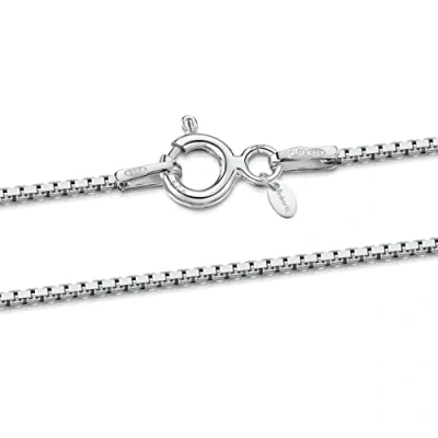 Afbeelding van Amberta Damesketting van 925 sterling zilver, Venetiaanse schakels, 1 mm