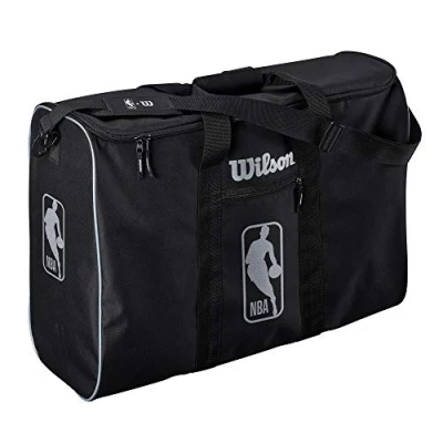 Afbeelding van Wilson NBA Authentic 6 Ball Bag WTBA70000, Unisex, Zwart, Sporttas, maat: One size