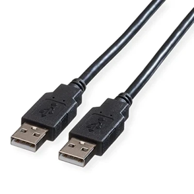 Afbeelding van ROLINE USB 2.0 Kabel, type A A, zwart, 0,8 m