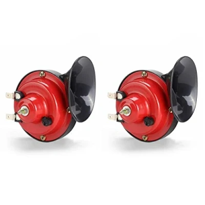 Afbeelding van 2 stuks 12 V 300 dB universele autoclaxon voor motorfiets, super luide treinhoorn, elektrische slakclaxon auto, motorfiets