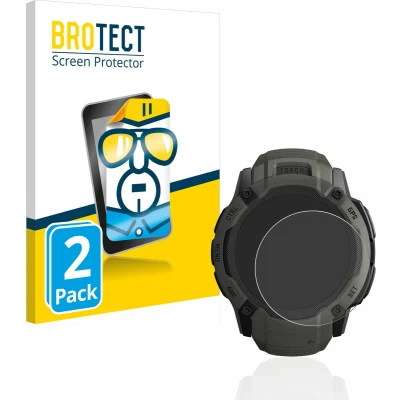 Afbeelding van BROTECT Screenprotector voor Garmin Instinct 2X Solar Folie Beschermfolie transparant (2 Stuks)