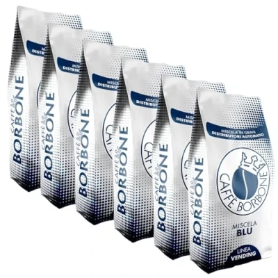 Afbeelding van Koffiebonen mengsel blauw Caffè Borbone 1 kg x 6