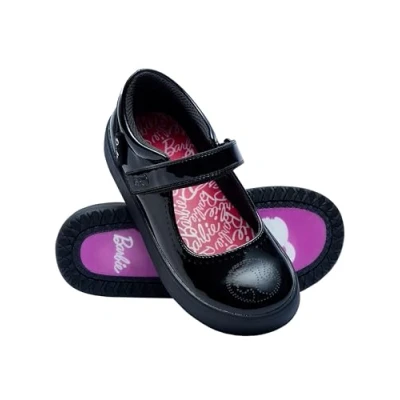 Afbeelding van Barbie Schoenen Schoolschoenen Kinderschoenen, zwart.