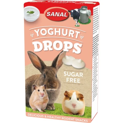 Afbeelding van Sanal Yoghurt Drops Sugar Free Knaagdiersnack 45 g