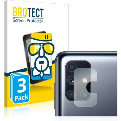 Afbeelding van BROTECT Screenprotector voor Samsung Galaxy M51 (ALLEEN Camera Lens) Folie Beschermfolie Beschermglas transparant (3 Stuks)