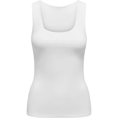 Afbeelding van ONLY dames top 2 ways fit wit II