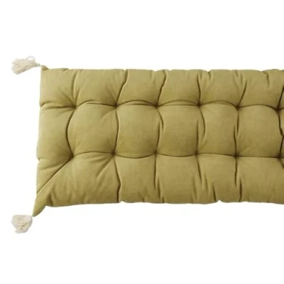 Afbeelding van Babywood Klimboogkussen, kinderkussen, schommelkussen, mat voor klimdriehoek, decoratief kussen kinderkamer, binnen en buiten, olijfgroen