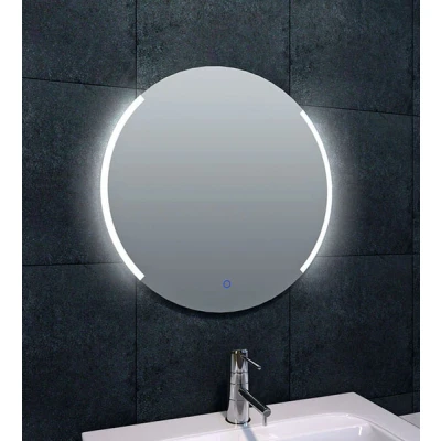 Afbeelding van Wiesbaden Round spiegel rond met LED, dimbaar en spiegelverwarming 60 cm