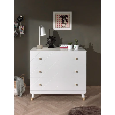 Afbeelding van Vipack Billy ladekast/commode wit