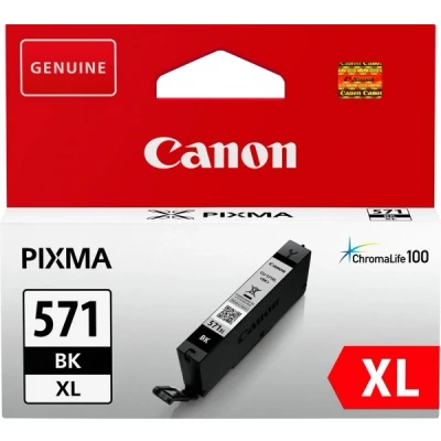 Afbeelding van Canon CLI 571BK XL Inktcartridge Zwart Hoge capaciteit