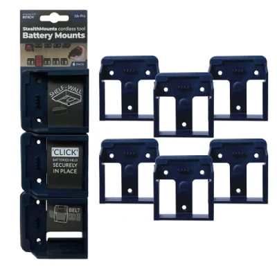 Afbeelding van StealthMounts BM BO18 BLU 6 Accuhouder voor Bosch 18V Blauw pack