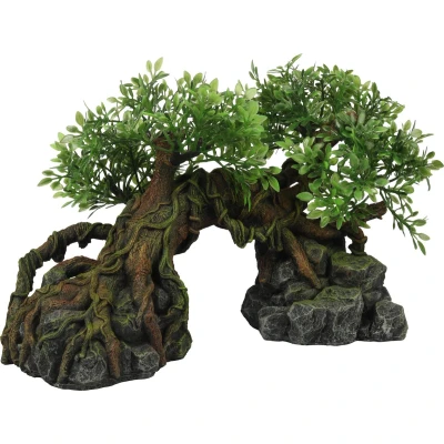 Afbeelding van Terra Della Aquariumdecoratie Reptielen Jungle Boom 22,5x11,5x13cm Meerkleurig 1st