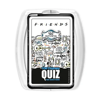 Afbeelding van WINNING MOVES Quiz FRIENDS 500 vragen reisformaat gezelschapsspel kaartspellen vanaf 8 jaar Franse versie