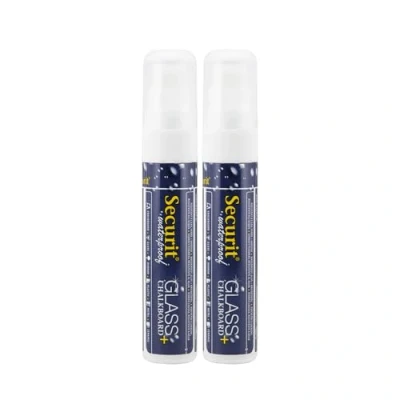 Afbeelding van Securit Jumbo 820 watervaste krijtstiften etuis 2x Wit