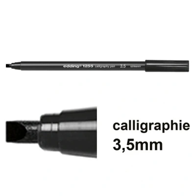 Image de Edding 1255 feutre calligraphie (3,5 mm) noir