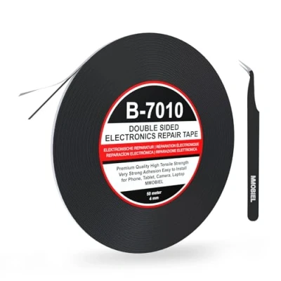 Afbeelding van MMOBIEL 4mm Dubbelzijdig Plakband 50 Meter lang voor Reparaties incl. Gereedschapset Telefoon, Tablet en Laptop