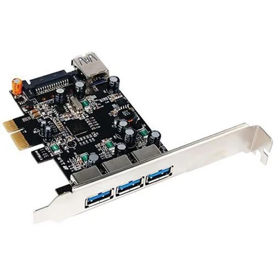 Image de Carte contrôleur USB 3.0 PCI Express 3 ports +1 int. +Low Profile