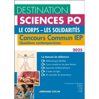 Image de Destination Sciences Po Questions contemporaines 2025 Concours commun IEP