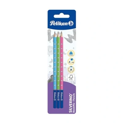 Image de Pelikan Crayon papier SILVERINO, degré dureté: HB, blister