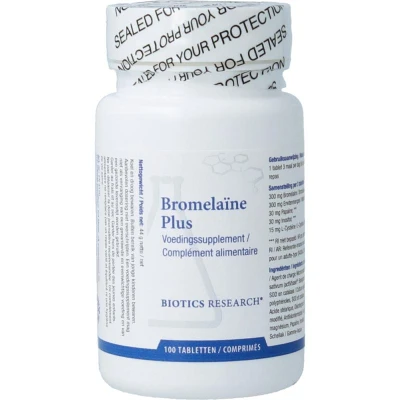 Afbeelding van Biotics Bromelaine Plus Tabletten 100TB