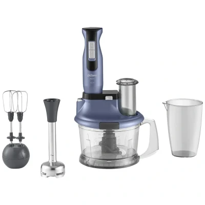 Afbeelding van arzum AR1104 Staafmixer 1500 W Turbofunctie, Met ijscrushfunctie, maatbeker, mixbeker Blauw