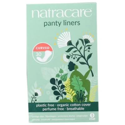 Afbeelding van Natracare Panty Liners Curved Inlegkruisjes plasticvrij 30ST