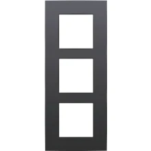 Afbeelding van Niko Drievoudige verticale afdekplaat, kleur Intense anthracite