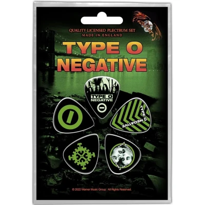 Afbeelding van Type O Negative World Coming Down Plectrum Set van 5 Multicolours