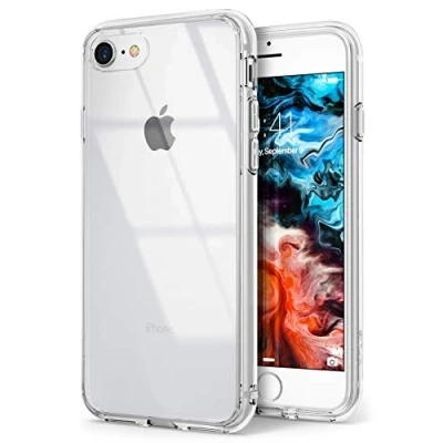 Afbeelding van Ringke Fusion beschermhoes, compatibel met iPhone SE 2022 5G (SE 3), 2020, 8, 7, transparant