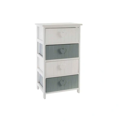 Afbeelding van Ladenkast Home ESPRIT Wit Grijs 40 x 29 73 cm