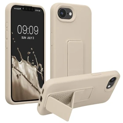 Afbeelding van kwmobile back cover voor smartphone geschikt Apple iPhone 16e 1x beschermhoesje van kunststof In crème