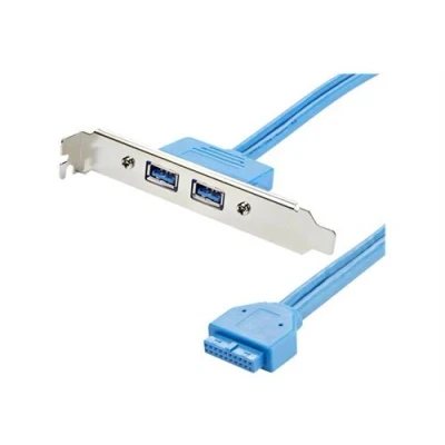 Afbeelding van USB kabel Startech USB3SPLATE IDC Blauw