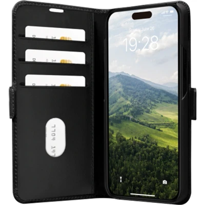Image de DBramante1928 Copenhagen Slim Apple iPhone 15 Book Case Cuir Noir