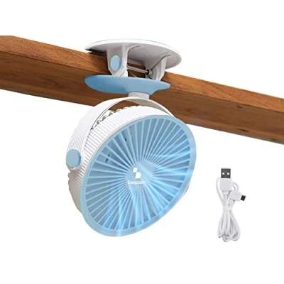 Afbeelding van Beper Mini Ventilator met Klem USB Kleine Draagbare Bureauventilator