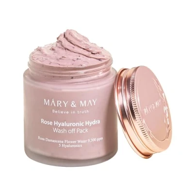 Afbeelding van Mary &amp; May Rose Hyaluronic Hydra Wash Off Pack 125 g [Korean Skincare]