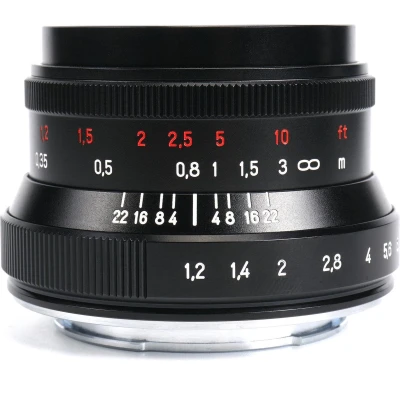 Afbeelding van 7 Artisans 35mm f/1.2 MKII APS C voor Sony E vatting, zwart