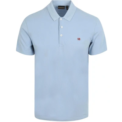 Afbeelding van Napapijri Ealis Poloshirt, Heren, Maat: Medium, Light blue